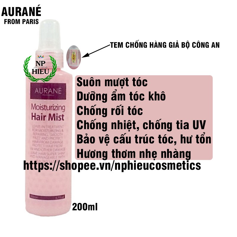 Xịt dưỡng tóc Aurané 200ml