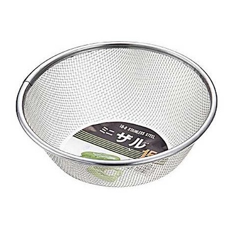 Rổ inox cao cấp 15cm Seria Nhật Bản dáng tròn (inox không hoen gỉ)