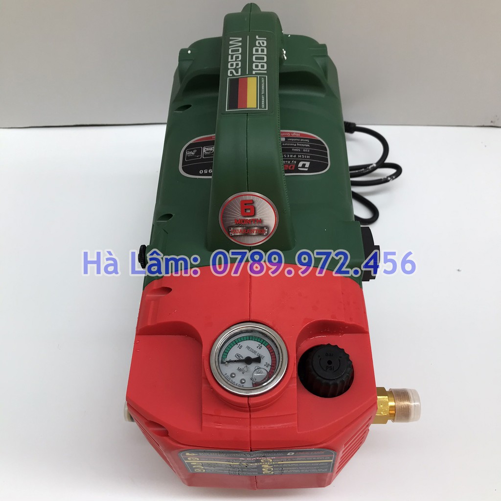 Máy Rửa Xe Chỉnh Áp DekTon 2950W - Cam Kết Chính Hãng - Bảo Hành 6 Tháng - Tặng Kèm Cút Nối Nhanh