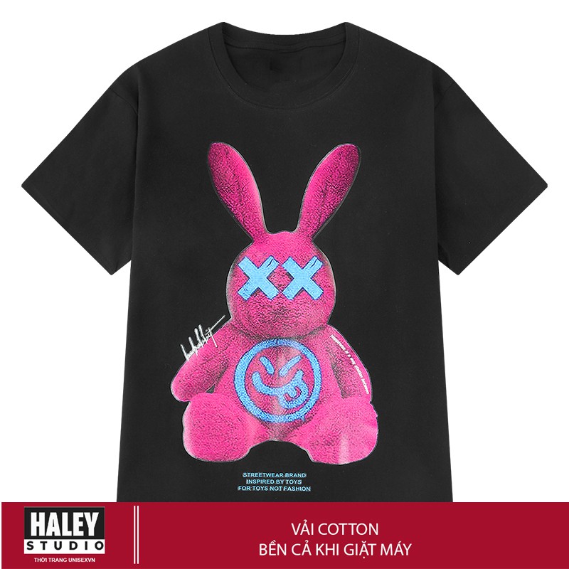 Áo Thun Bad Rabbit Blue Pink Unisex Form Rộng Nam Nữ phong cách Hàn Quốc TN477 Haley