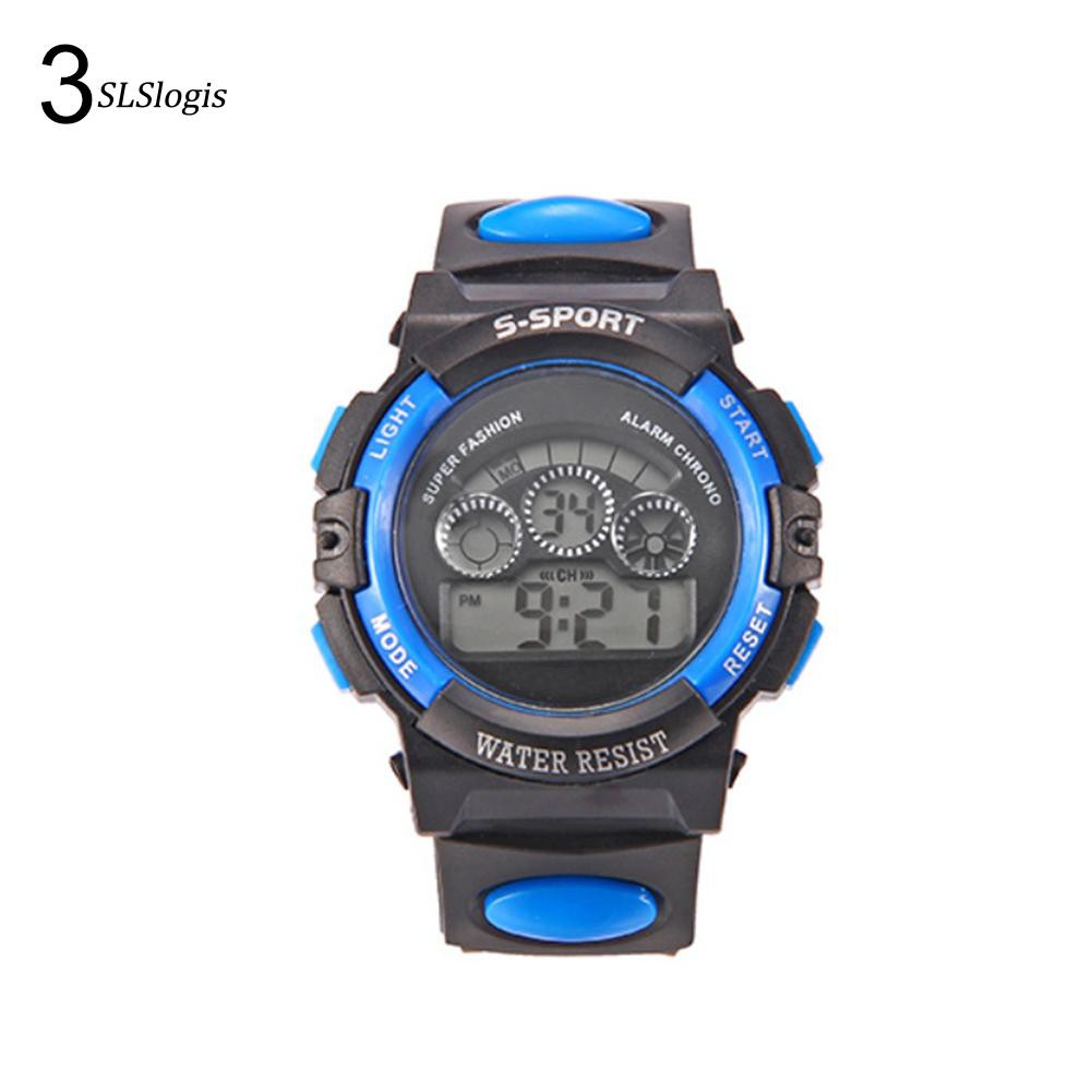 Đồng hồ điện tử có đèn LED chống thấm nước kiểu dáng thể thao cho bé | BigBuy360 - bigbuy360.vn
