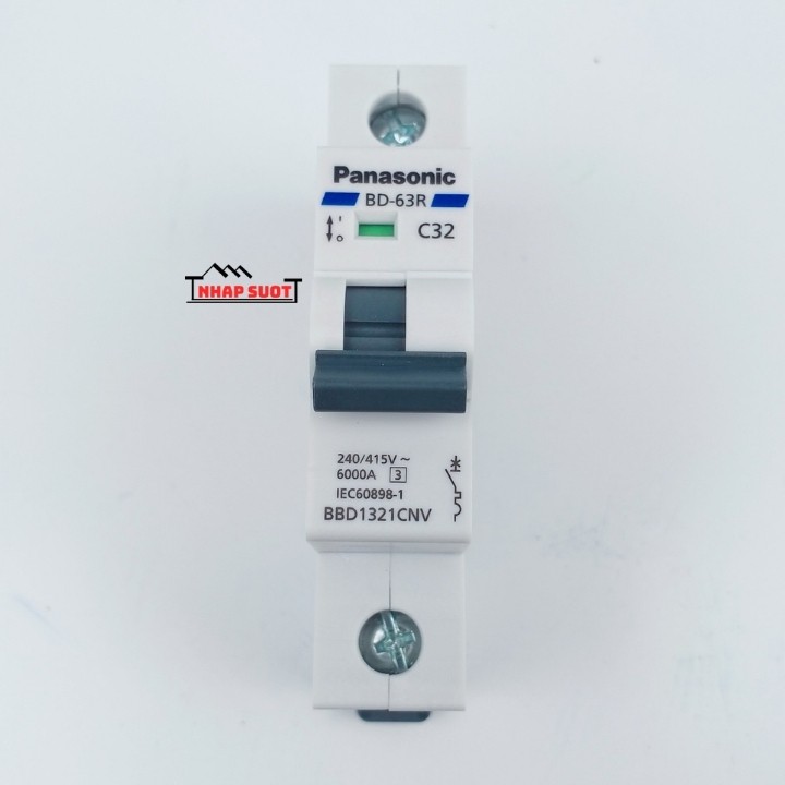 Aptomat át cài đơn Panasonic MCB tép 16A 20A 25A 32A 40A 50A 63A