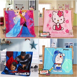 (Nhiều mẫu) Chăn Tuyết Nhung in 3D hai mặt 1m×1m5 cho bé