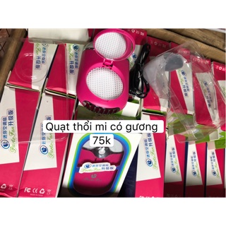Quạt thổi mi có gương