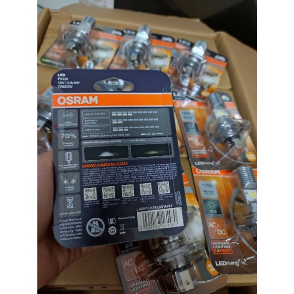 Bóng đèn LED OSRAM HS1 AB Air Blade Vairo Vision SH Wave Future Exciter  HÀNG CHÍNH HÃNG OSRAM