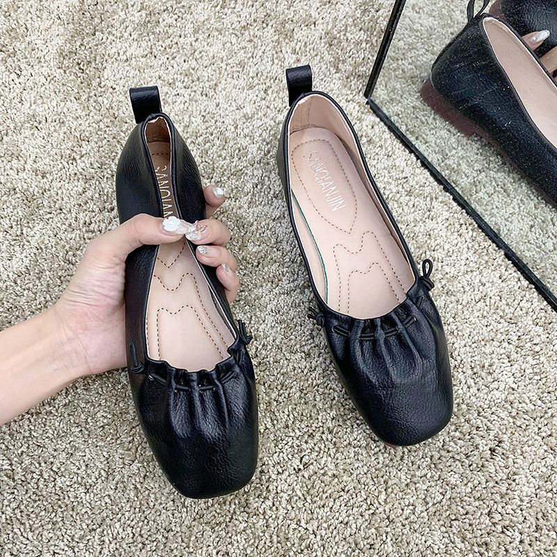 Giày búp bê mũi vuông cổ điển thanh lịch cho nữ