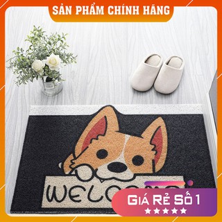 [FREESHIP] Thảm Chùi Chân Chống Trượt 3D Hình Corgi Dễ thương.