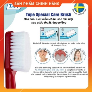 /chính hãng - giá rẻ nhất/ bàn chải đánh răng siêu mềm - dùng sau phẫu thuật răng miệng tepe special care