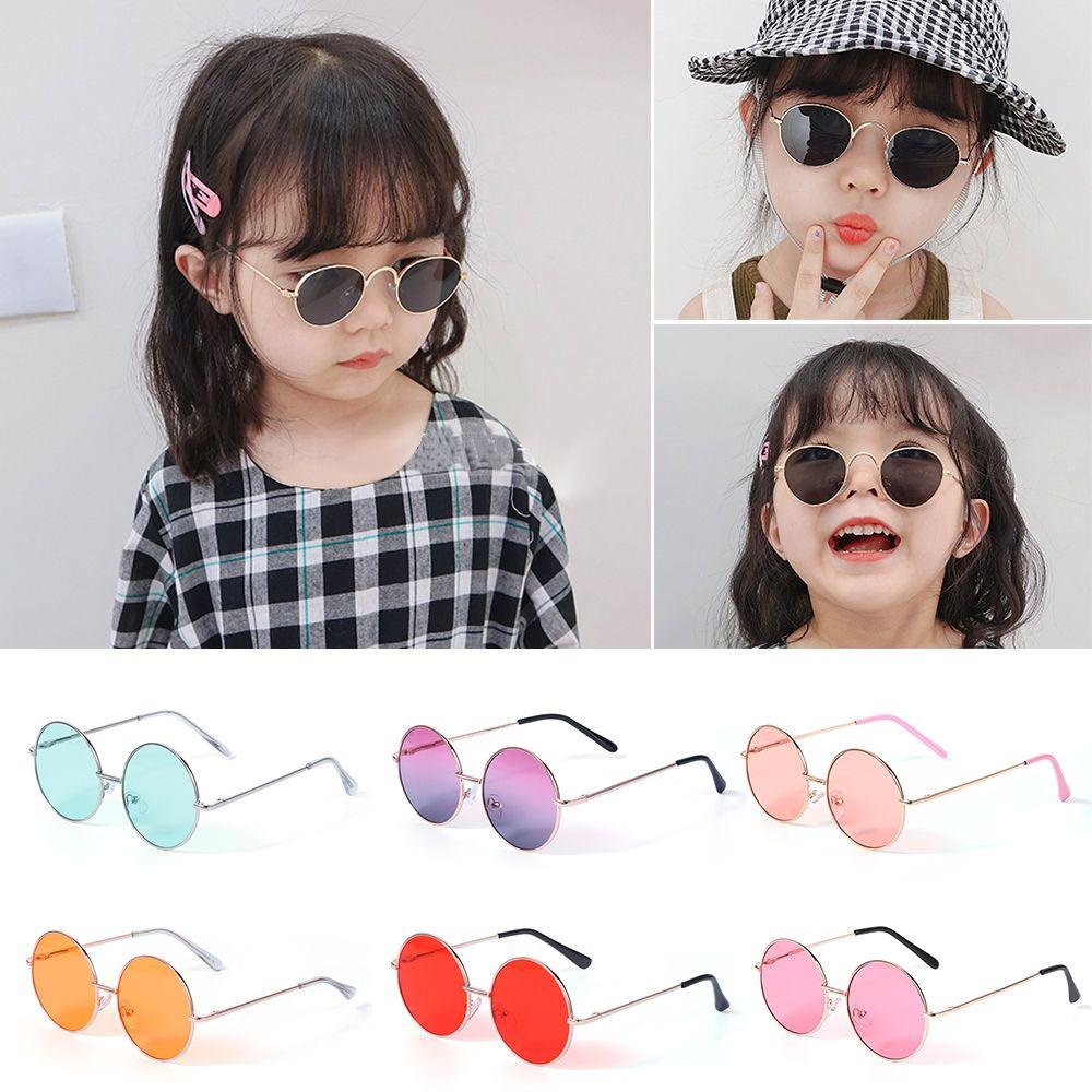 XIANTIN Kính Mát Gọng Tròn Bằng Kim Loại Phong Cách Anh Quốc Cổ Điển Cho Bé