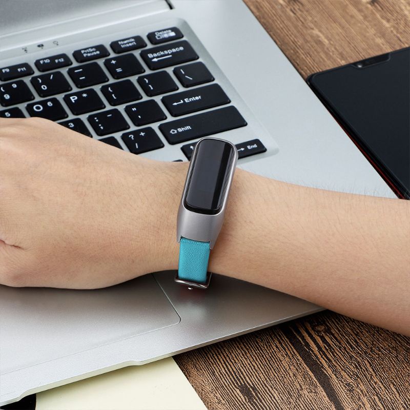 Dây Đeo Thay Thế Bằng Da Thật Cho Đồng Hồ Thông Minh Samsung Galaxy Fit-e