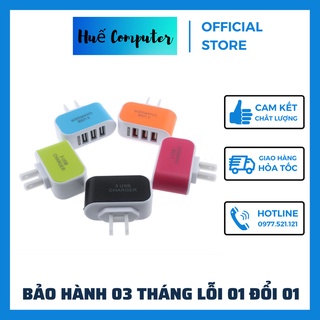 Cốc sạc 3 cổng usb 3.1a