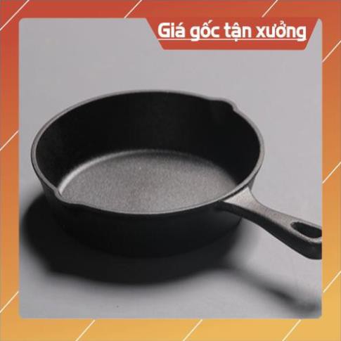 Chảo Gang Thô Đúc Size 16/20/26/30cm Dùng Được Bếp Từ