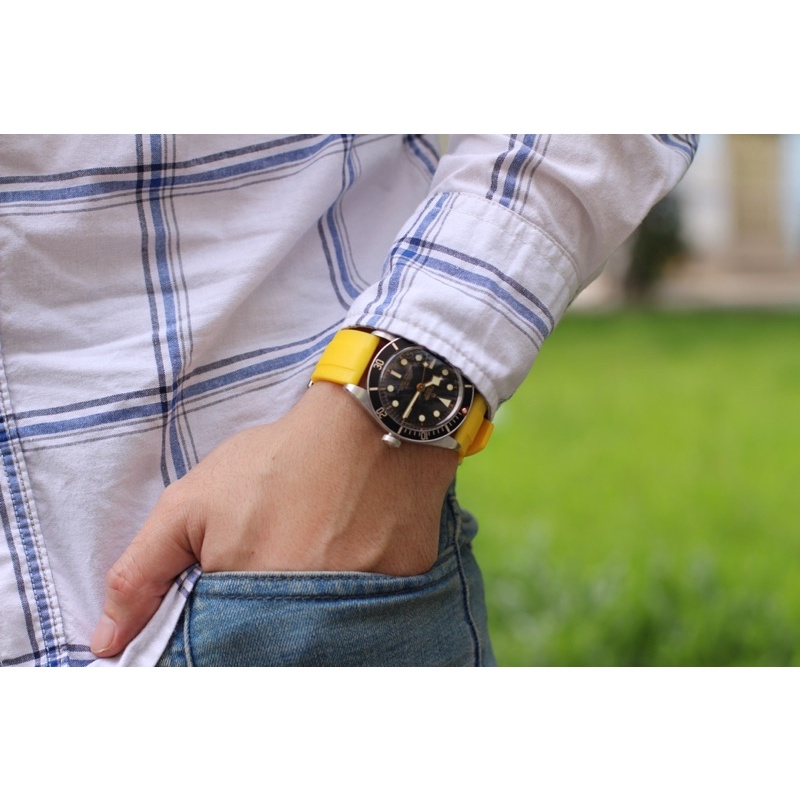 DÂY ĐỒNG HỒ CAO SU THƯƠNG HIỆU WWS, TẶNG KÈM TOOL THAY DÂY VÀ CHỐT