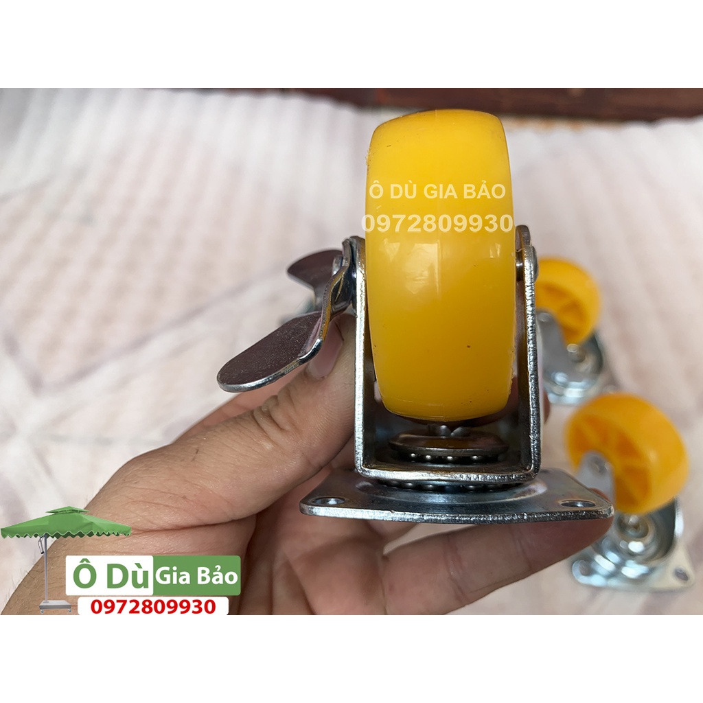 Bánh xe 6 màu vàng loại tốt chịu tải cao Sieu Thanh(1 Bộ Gồm 4 Chiếc)