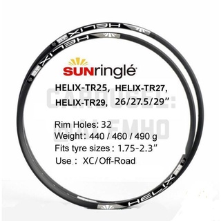 Vành xe đạp Sunringle Helix TR25/TR27 hàng chính hãng