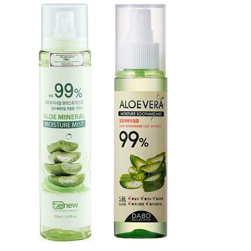 Xịt khoáng BENEW ALOE MINERAL MOISTURE MIST 150ml/Chai hàn quốc tinh chất lô hội