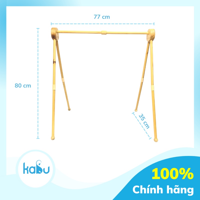 KABU - Kệ Chữ A Bằng Gỗ PipoVietnam, Đồ Chơi Tự Lập Cho Bé