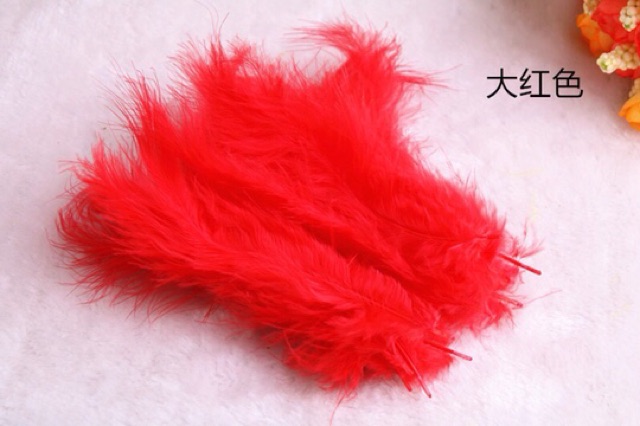 Set 100 lông vũ tự nhiên dùng làm đồ thủ công tiện lợi DIY