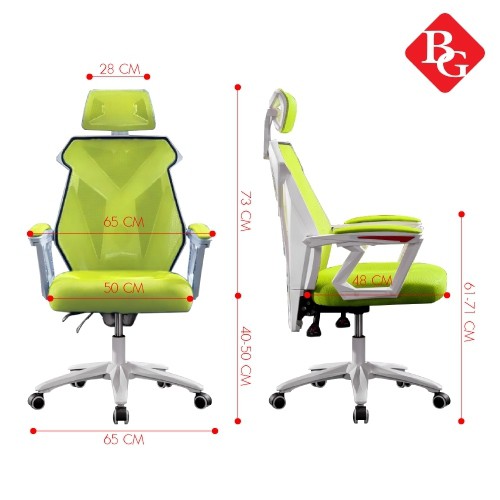 BG Ghế lưới văn phòng chơi game cao cấp chân xoay ngã 135 độ siêu rẻ E03 mới 2020 | BigBuy360 - bigbuy360.vn