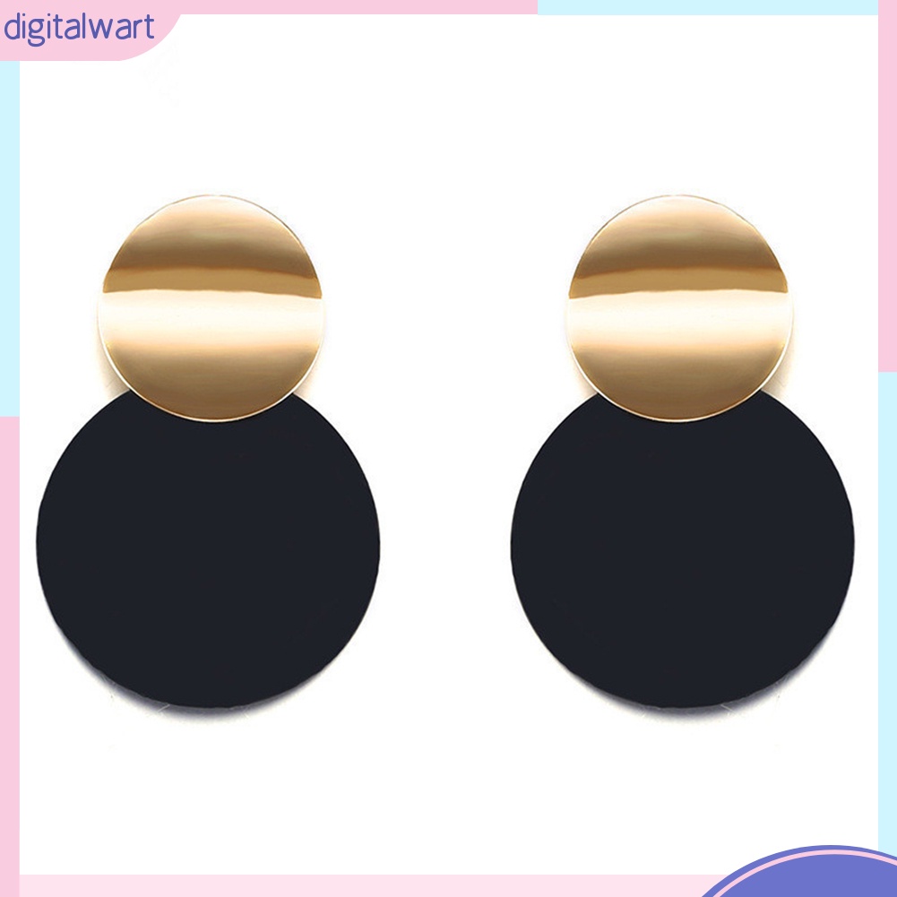 Đôi Bông Tai Hình Tròn Kiểu Dáng Trẻ Trung Cho Nữ