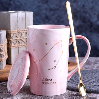 Creative ceramic cup constellation large capacity mug