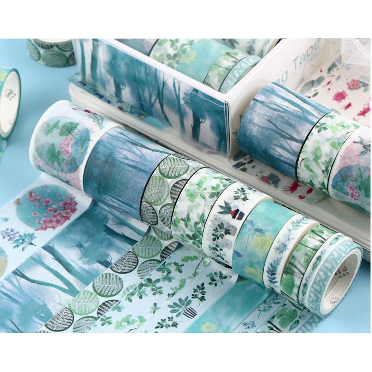 Washi Tape | Set 10 Cuộn Băng Keo Theo Chủ Đề