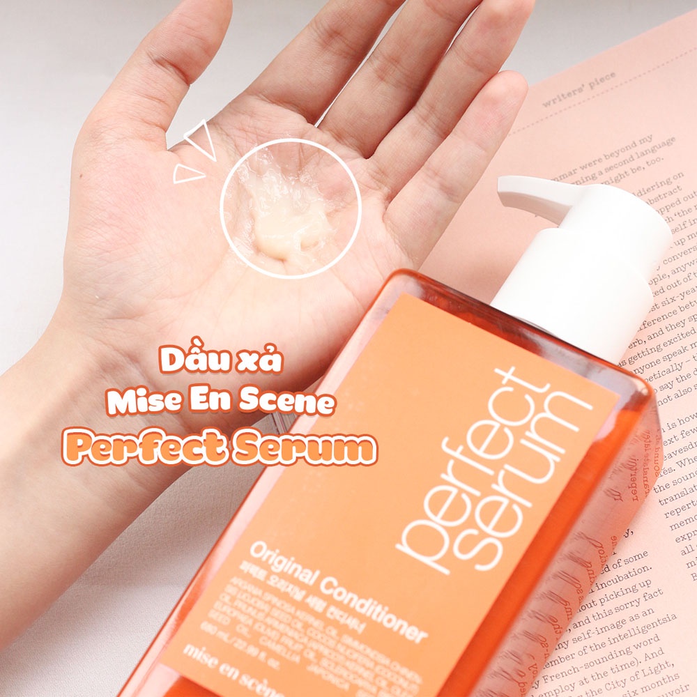 Bộ dầu gội dầu xả Mise en scene perfect serum original dưỡng tóc mềm mượt 680ml NPP Shoptido