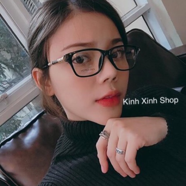 Kính Mắt vuông gọng hoạ tiết thời trang cao cấp
