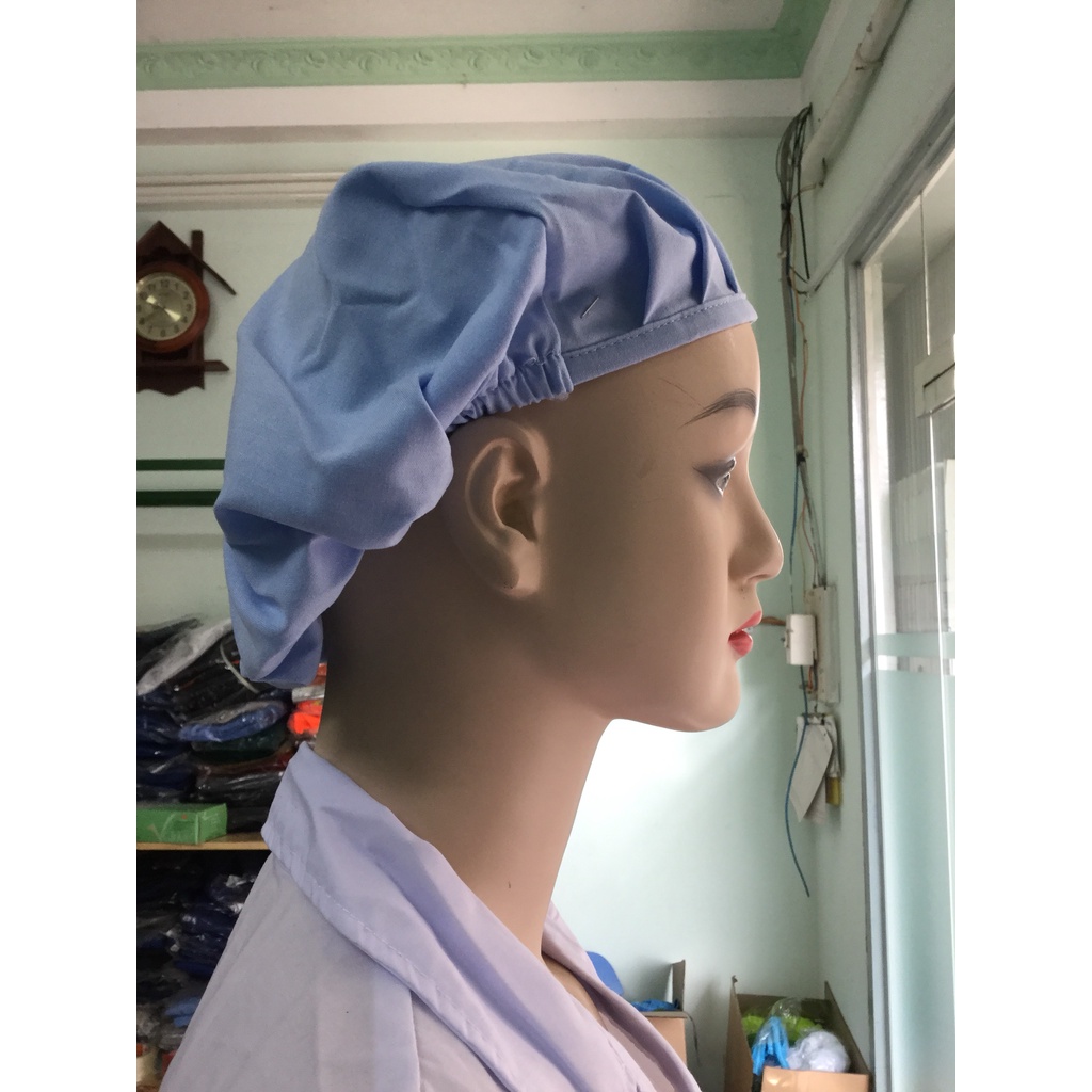 Nón bánh tiêu xếp ly ngành thủy sản vải Ford