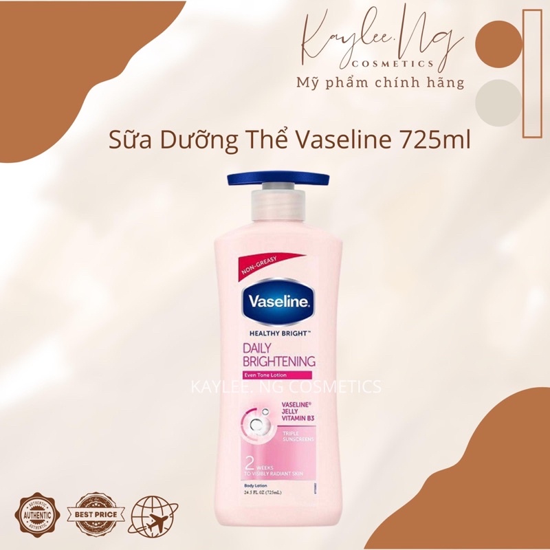 Sữa dưỡng thể Vaseline Body Lotion 725ml