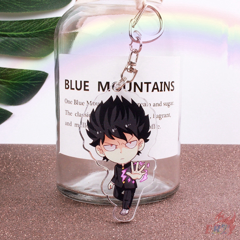 &gt;Ready Stock&lt; ❀ Mob Psycho 100 Móc khóa ❀ Mobu Saiko Hyaku - Mob Cosplay KeyRing Pendant Gifts