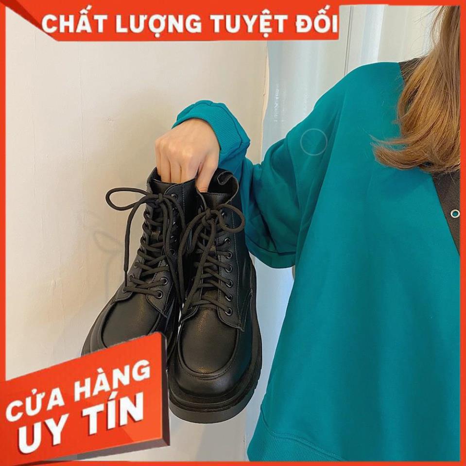 Giày boot nữ giaycổ cao chất liệu da mịn đế cao 4 cm B1185 | BigBuy360 - bigbuy360.vn