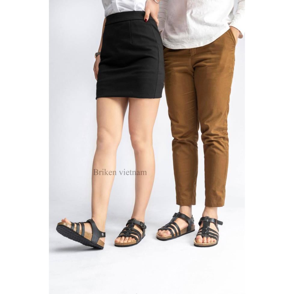 [DÉP CHỐNG NƯỚC] Dép đế trấu birken Bioline xỏ ngón unisex da pu công nghiệp cho nam nữ P12 - Bioline Official