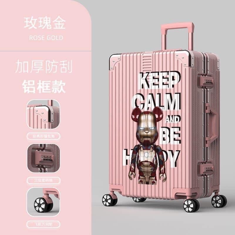 Vali du lịch Gấu khung nhôm khóa sập hàng cao cấp