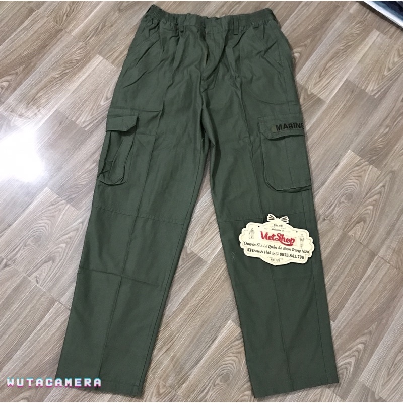 Quần kaki túi hộp nam trung niên chất kaki đẹp