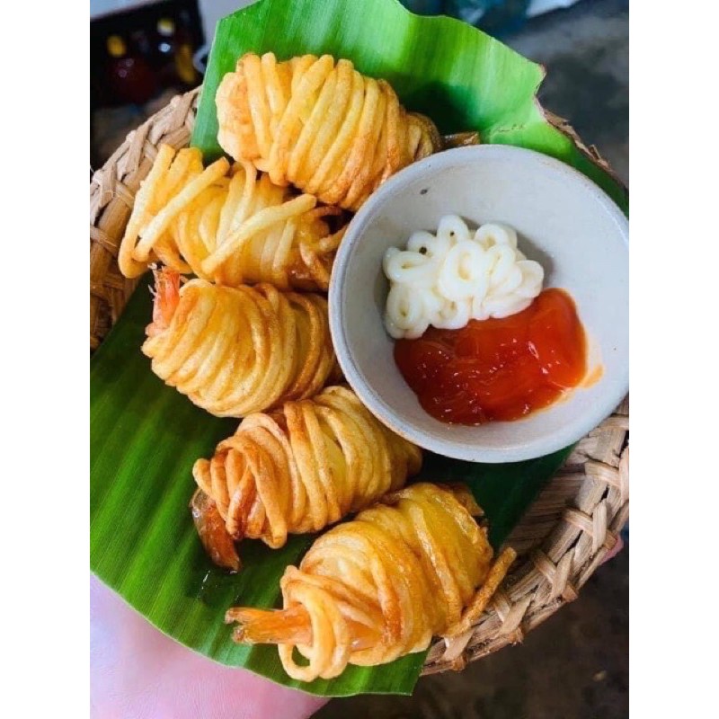 Tôm cuộn khoai tây siêu ngon (khay 300gr)