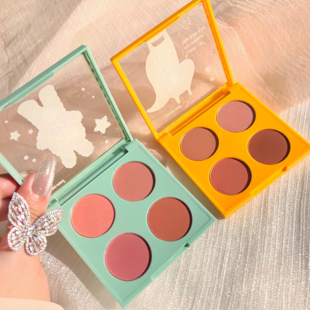 Phấn Má Hồng SWEET MINT 4 Ô Nhũ Lì Màu Ngọt Ngào | BigBuy360 - bigbuy360.vn