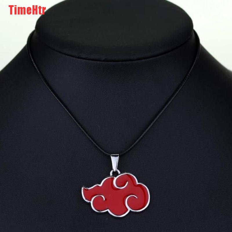 TimeHtr japanese anime naruto cosplay akatsuki uchiha itachi necklace