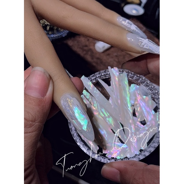 Xà Cừ Nail Trắng Màu Ánh Trai Cao Cấp siêu sáng