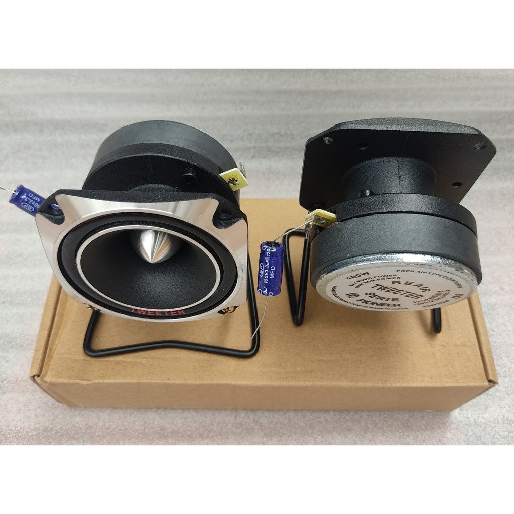 2 LOA TREBLE RỜI + 2 TREBLE PIONERR TITAN VUÔNG KÈM CHÂN VÀ TỤ 3.3mf Xịn