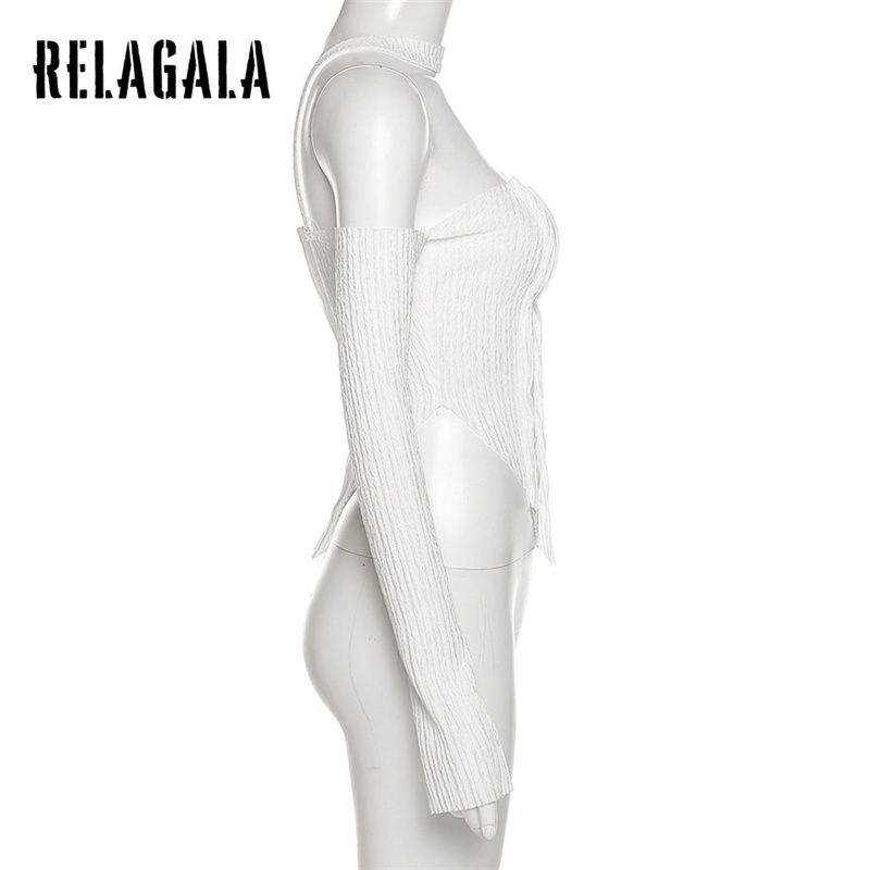 Áo hai dây dáng ôm hở vai màu trơn thời trang quyến rũ dành cho nữ