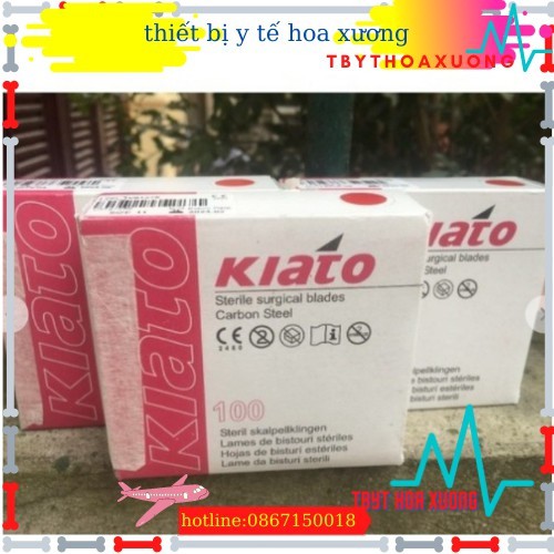 Lưỡi dao mổ kiato số 15 nhỏ ,xắc bén dùng cho cán dao số 3 và số 7