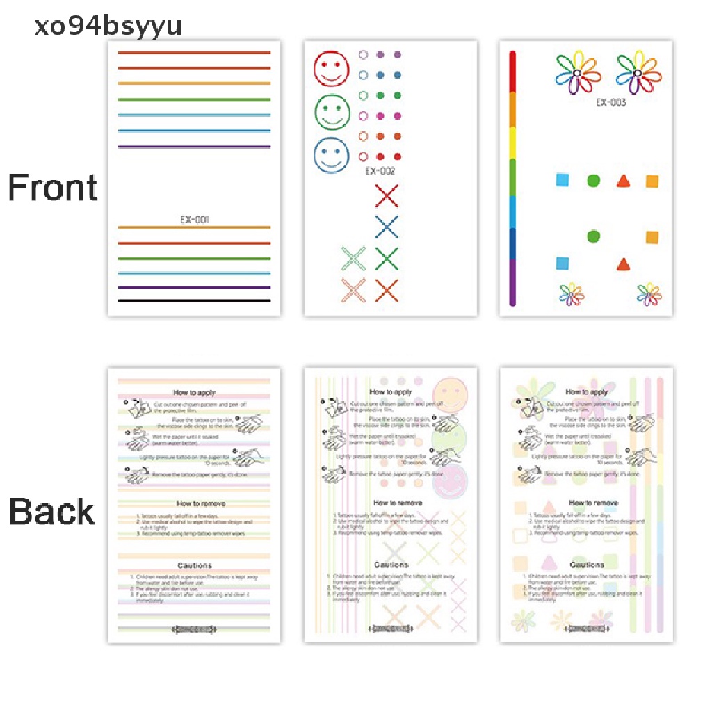 Miếng Dán Hình Xăm Tạm Thời Chống Thấm Nước Xo94Bsyu