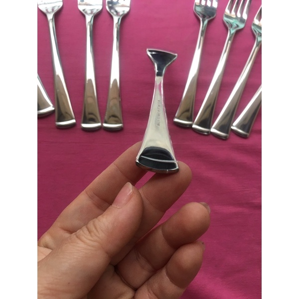 Nĩa lớn inox 304  sáng bóng tay cầm to dùng bán cơm sườn, nhà hàng sang trọng