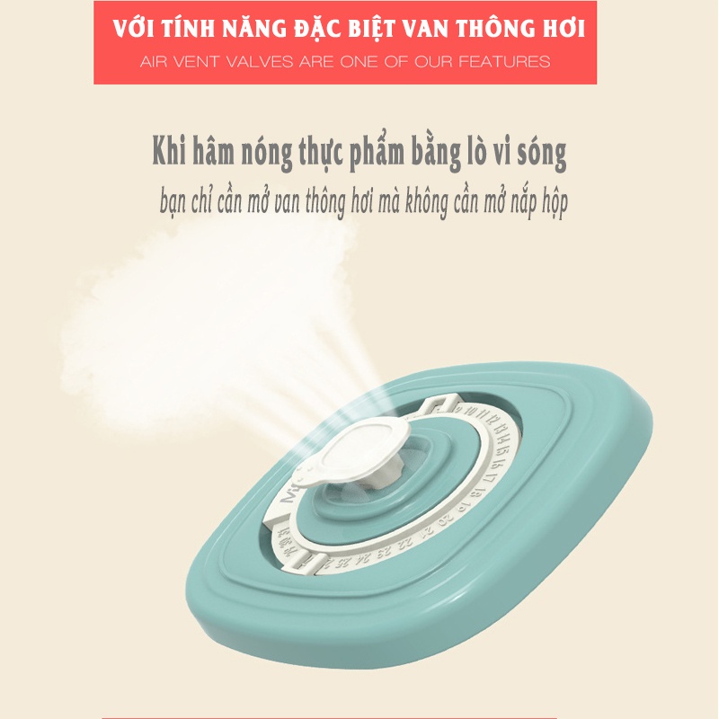 Bộ Hộp Đựng Thực Phẩm Ăn Dặm Cho Bé Sử Dụng Được Trong Lò Vi sóng