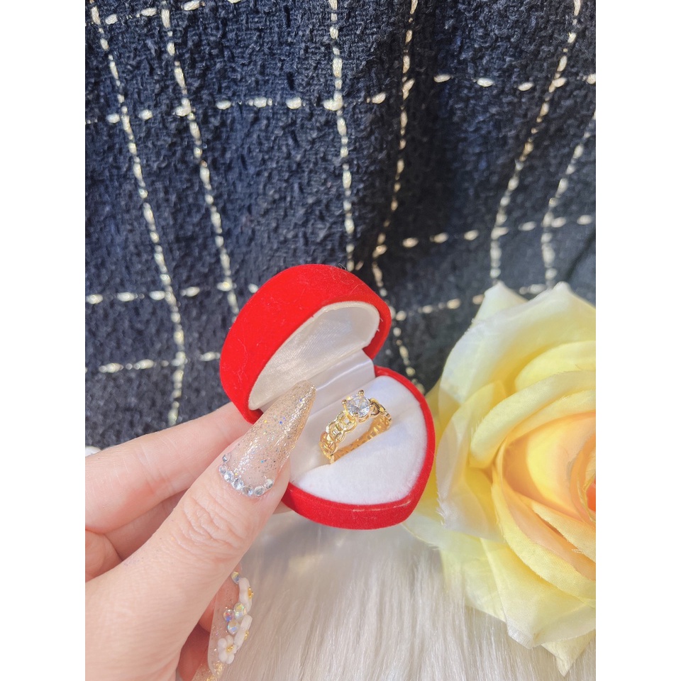 Nhẫn tròn cổ đá kiểu dáng đồng xu thời trang , hình ảnh video tự quay chụp