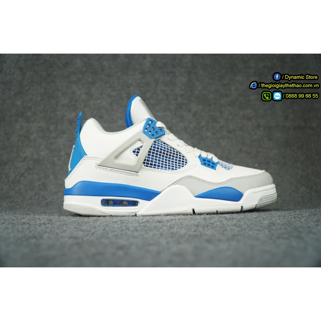 Giày Jordan 4 Retro Military Blue Best Quality