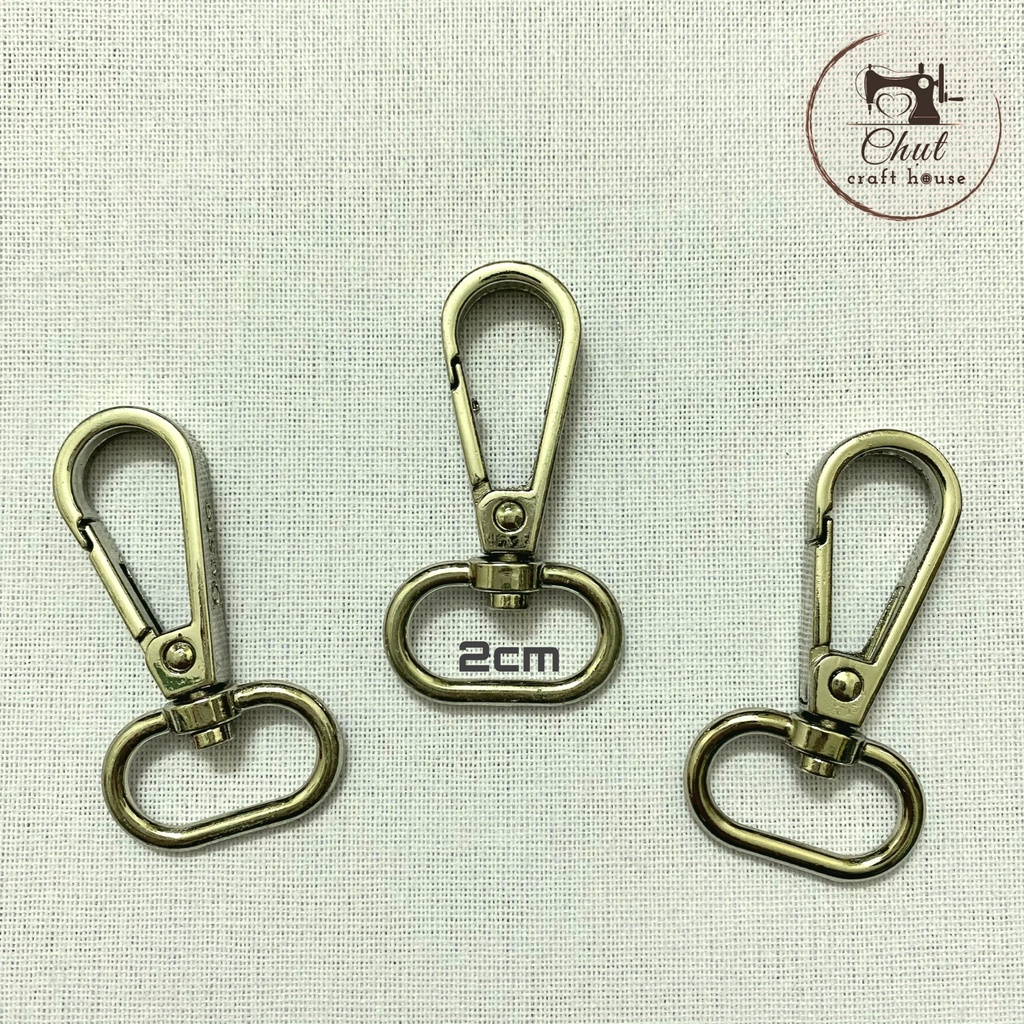 [ĐỦ SIZE] Khoen móc càng cua BẠC - Phụ kiện may túi xách