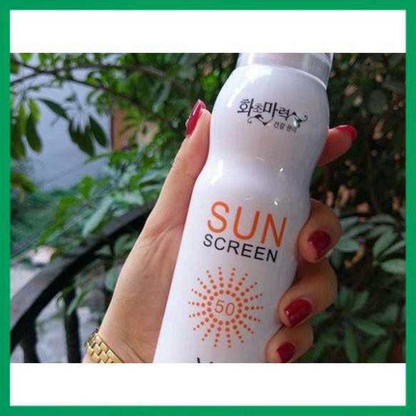 Xịt Chống Nắng, Xịt Nâng Tone Che Khuyết Điểm Sunscreen V7 Magic Flower 238ml Hàn Quốc Chính Hãng