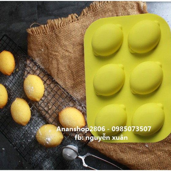 Khuôn silicon hình quả chanh